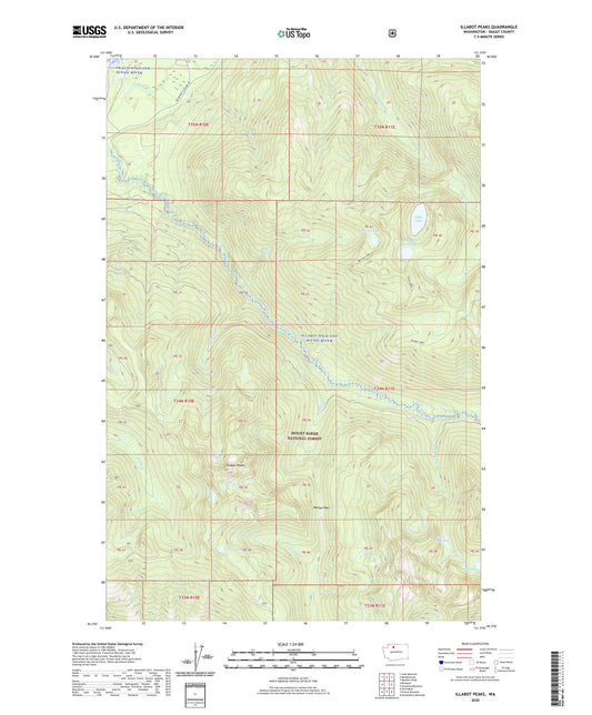 Illabot Peaks Washington US Topo Map Image