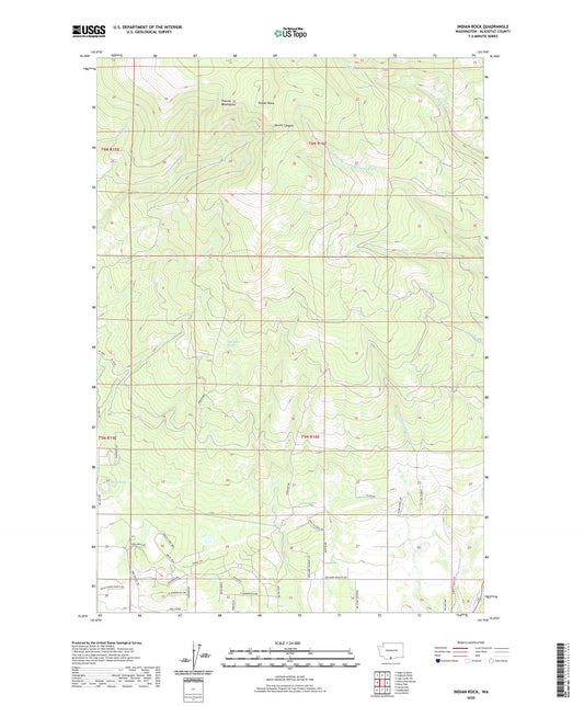 Indian Rock Washington US Topo Map Image