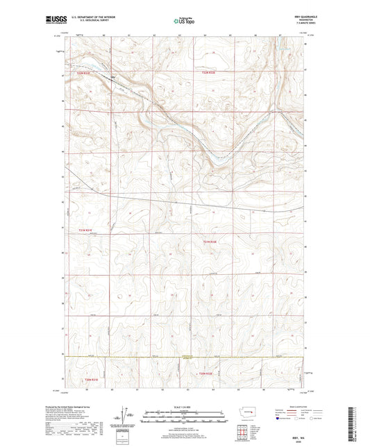 Irby Washington US Topo Map Image