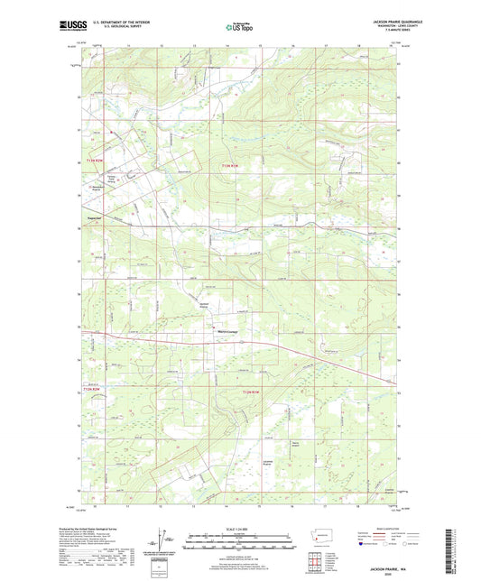 Jackson Prairie Washington US Topo Map Image