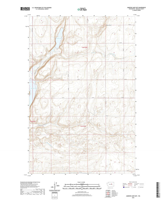 Jameson Lake East Washington US Topo Map Image