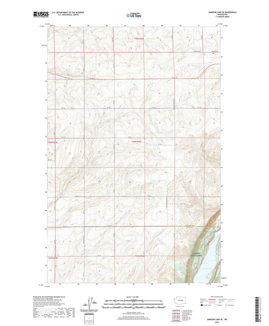 Jameson Lake SE Washington US Topo Map Image