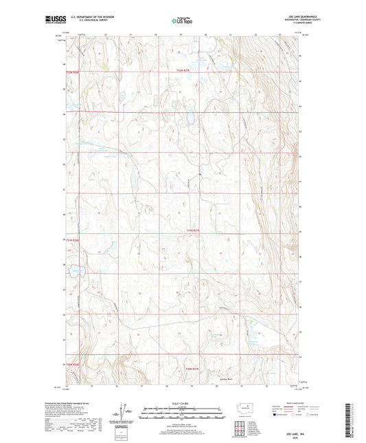 Joe Lake Washington US Topo Map Image