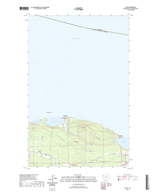 Joyce Washington US Topo Map Image