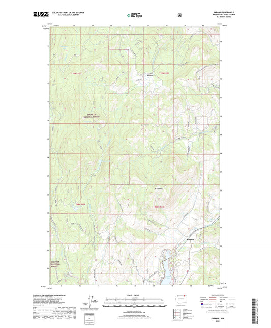 Karamin Washington US Topo Map Image