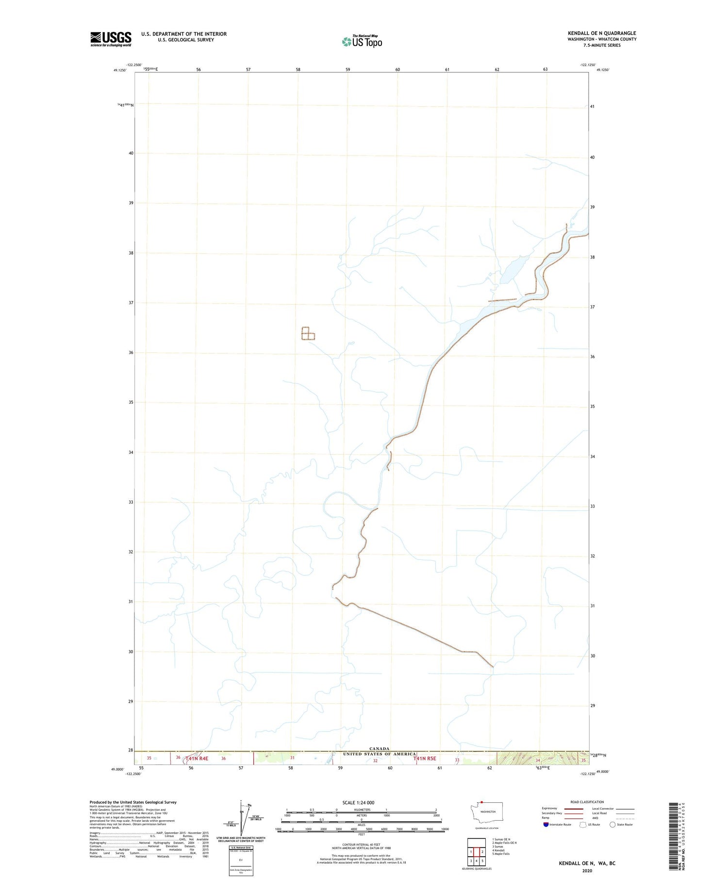 Kendall OE N Washington US Topo Map Image