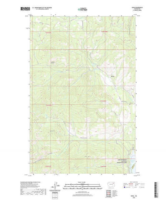 Kewa Washington US Topo Map Image