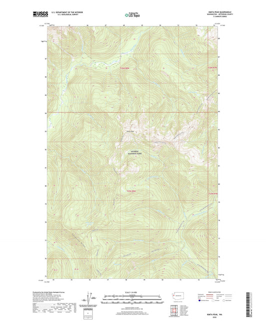 Kimta Peak Washington US Topo Map Image