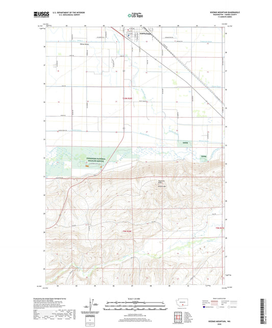 Kisumxi Mountain Washington US Topo Map Image