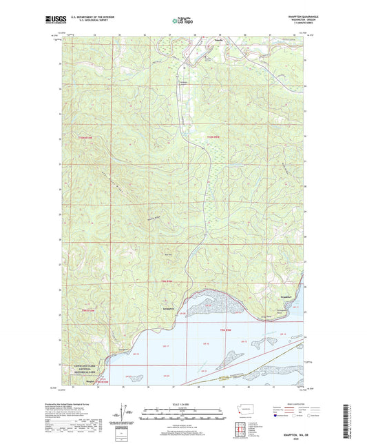 Knappton Washington US Topo Map Image