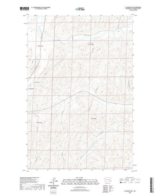 La Crosse East Washington US Topo Map Image