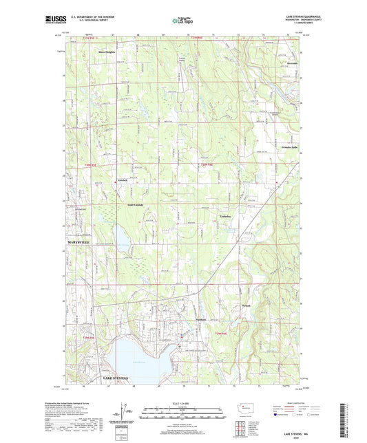 Lake Stevens Washington US Topo Map Image
