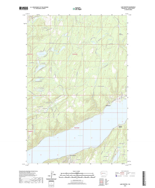 Lake Wooten Washington US Topo Map Image