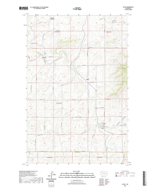 Latah Washington US Topo Map Image
