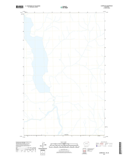 Laurier OE N Washington US Topo Map Image
