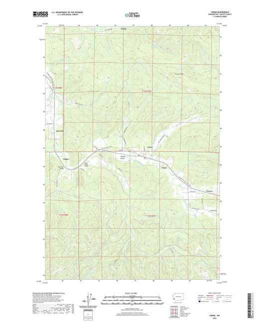 Lebam Washington US Topo Map Image