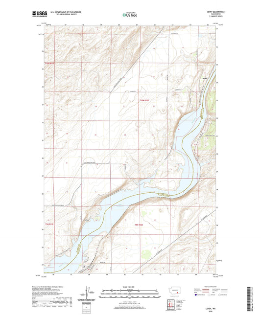 Levey Washington US Topo Map Image