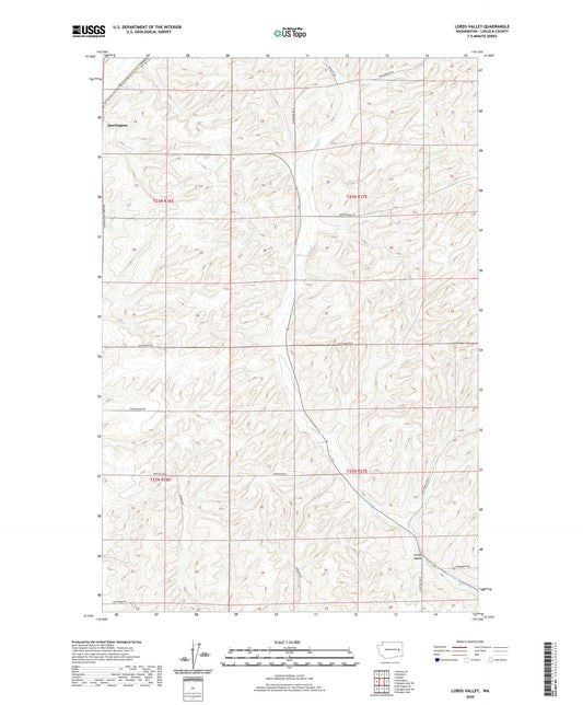Lords Valley Washington US Topo Map Image
