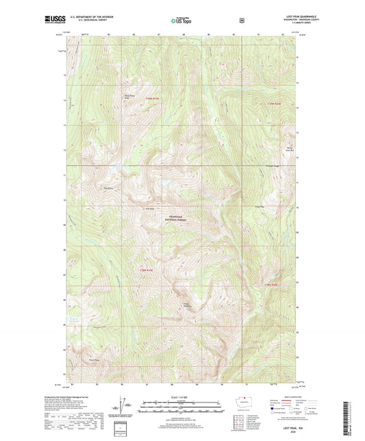 Lost Peak Washington US Topo Map Image