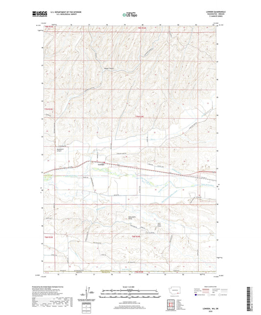 Lowden Washington US Topo Map Image