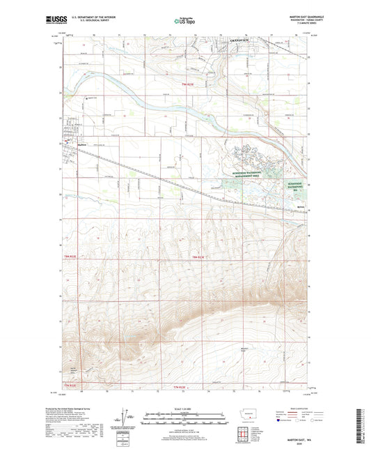 Mabton East Washington US Topo Map Image