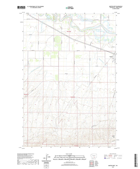 Mabton West Washington US Topo Map Image