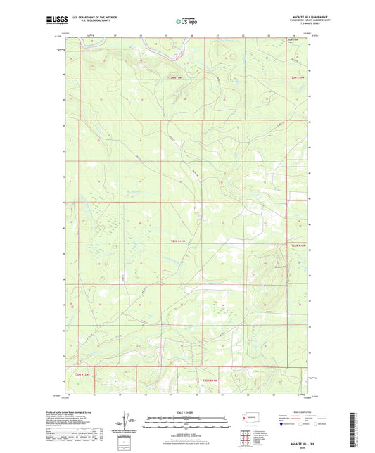 Macafee Hill Washington US Topo Map Image