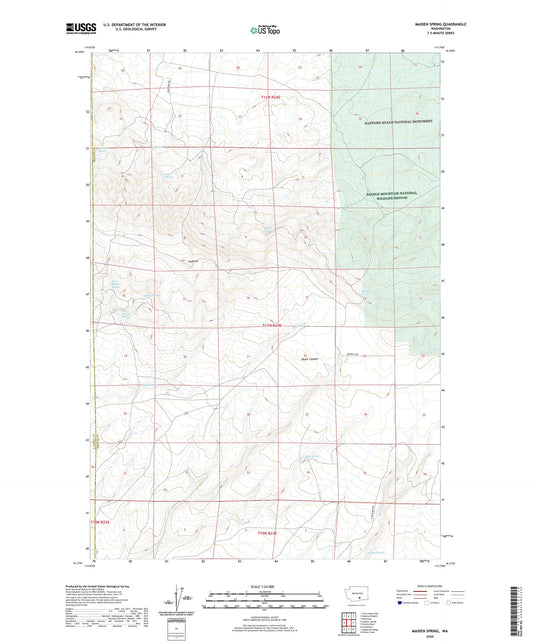 Maiden Spring Washington US Topo Map Image