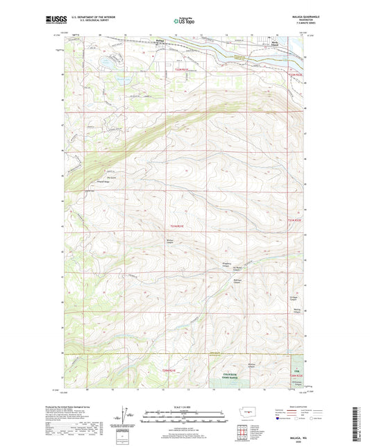 Malaga Washington US Topo Map Image