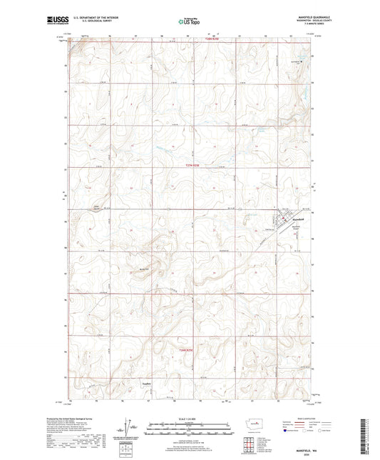 Mansfield Washington US Topo Map Image
