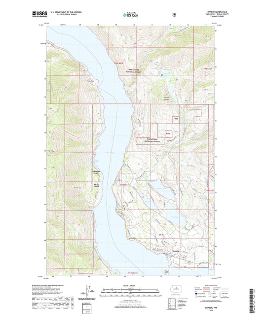 Manson Washington US Topo Map Image