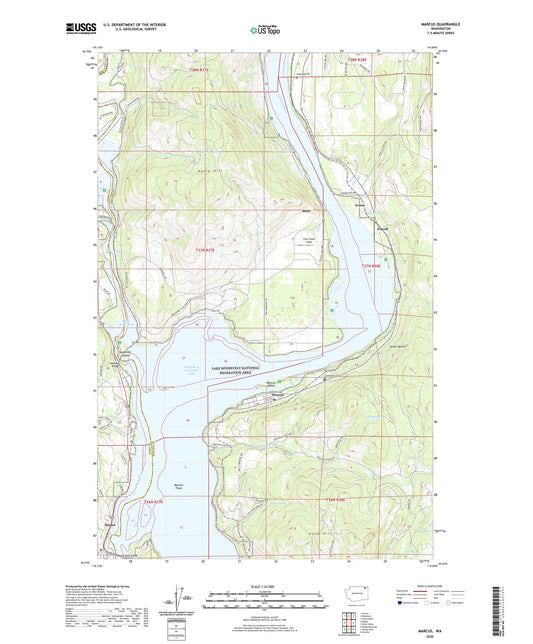 Marcus Washington US Topo Map Image