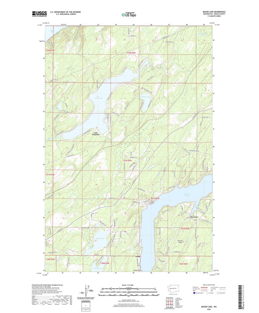 Mason Lake Washington US Topo Map Image