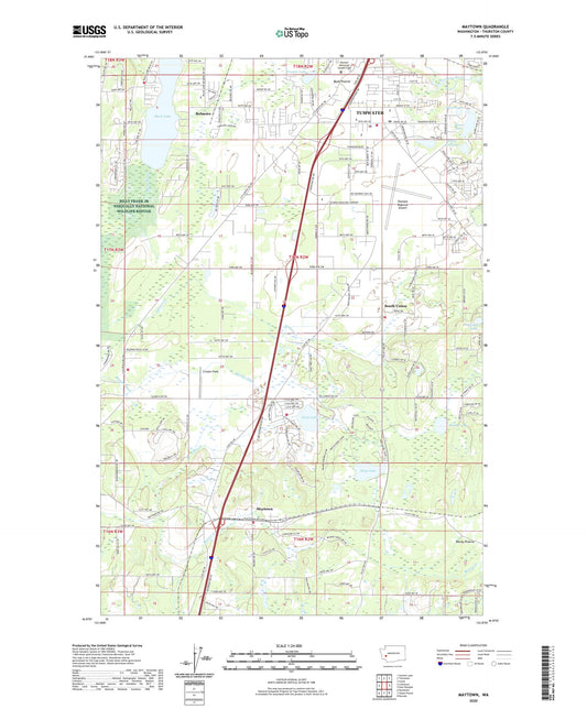 Maytown Washington US Topo Map Image