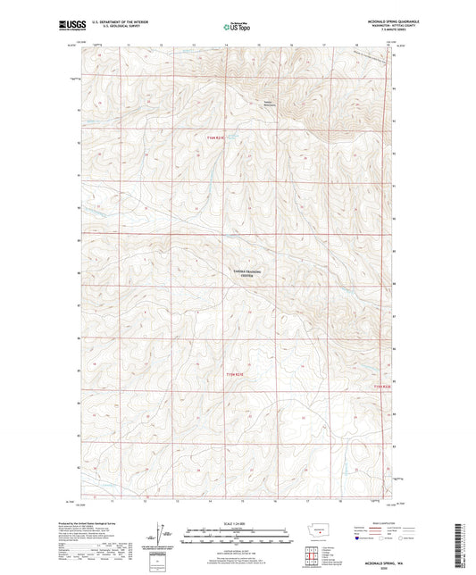 McDonald Spring Washington US Topo Map Image