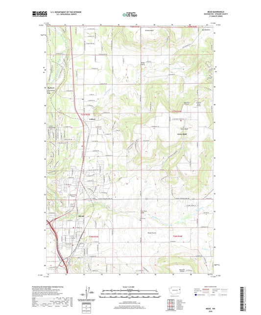 Mead Washington US Topo Map Image