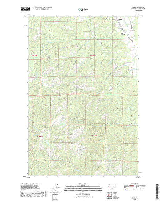 Menlo Washington US Topo Map Image