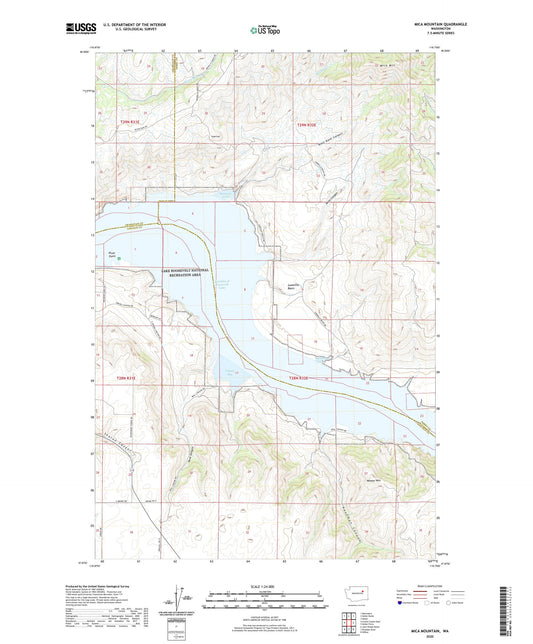 Mica Mountain Washington US Topo Map Image