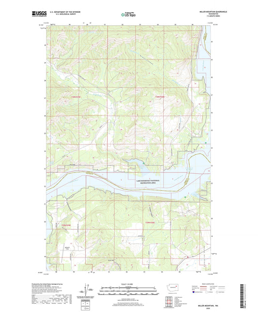 Miller Mountain Washington US Topo Map Image