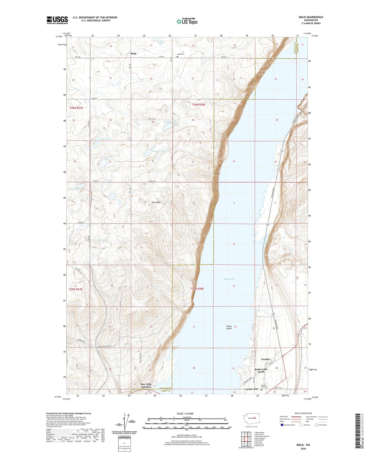 Mold Washington US Topo Map Image
