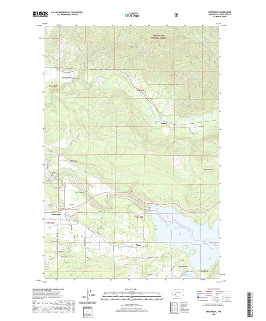 Mossyrock Washington US Topo Map Image