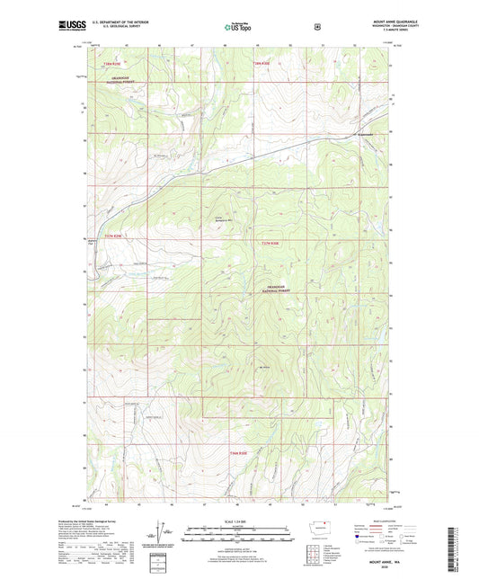 Mount Annie Washington US Topo Map Image