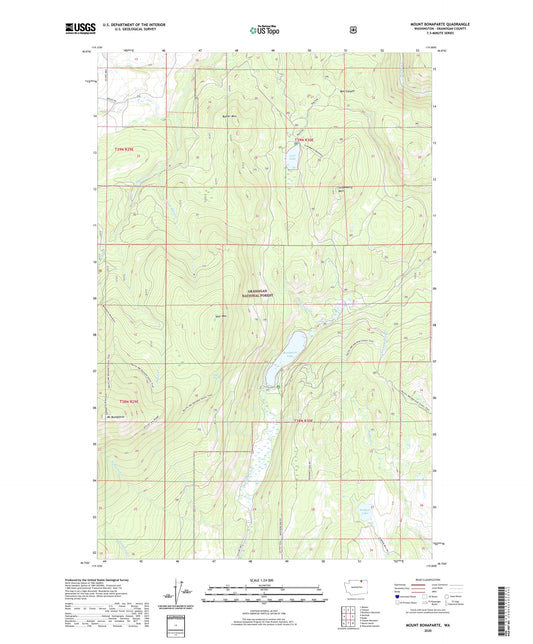 Mount Bonaparte Washington US Topo Map Image