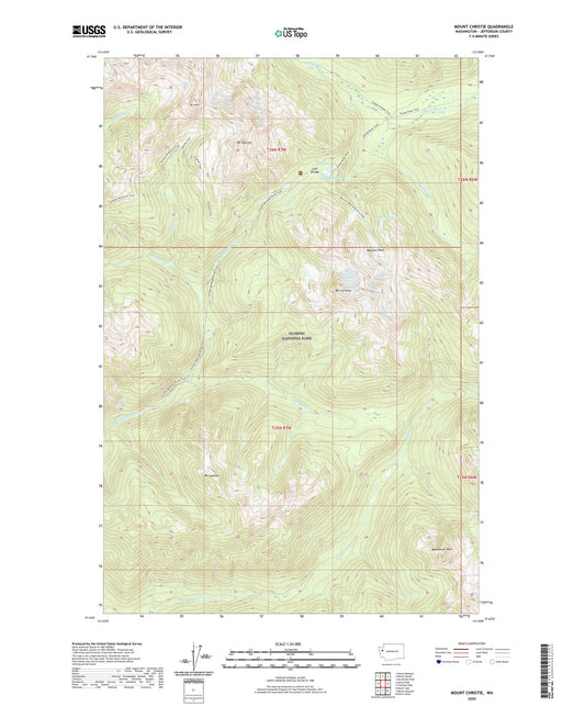 Mount Christie Washington US Topo Map Image