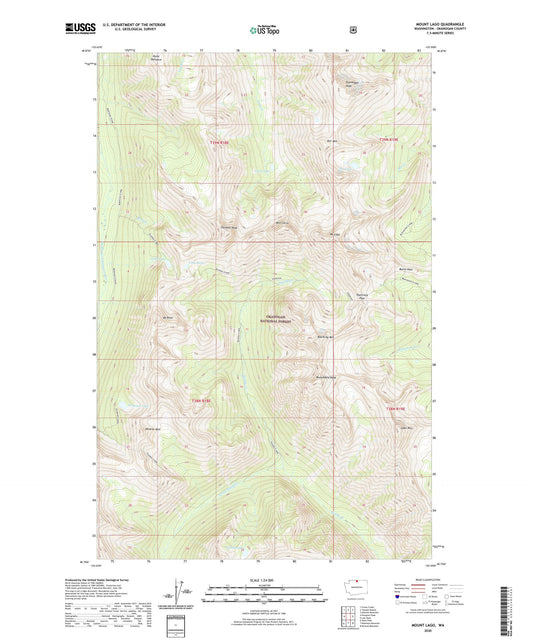 Mount Lago Washington US Topo Map Image