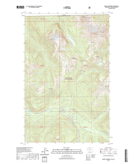 Mount Larrabee Washington US Topo Map Image