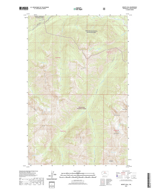 Mount Lyall Washington US Topo Map Image