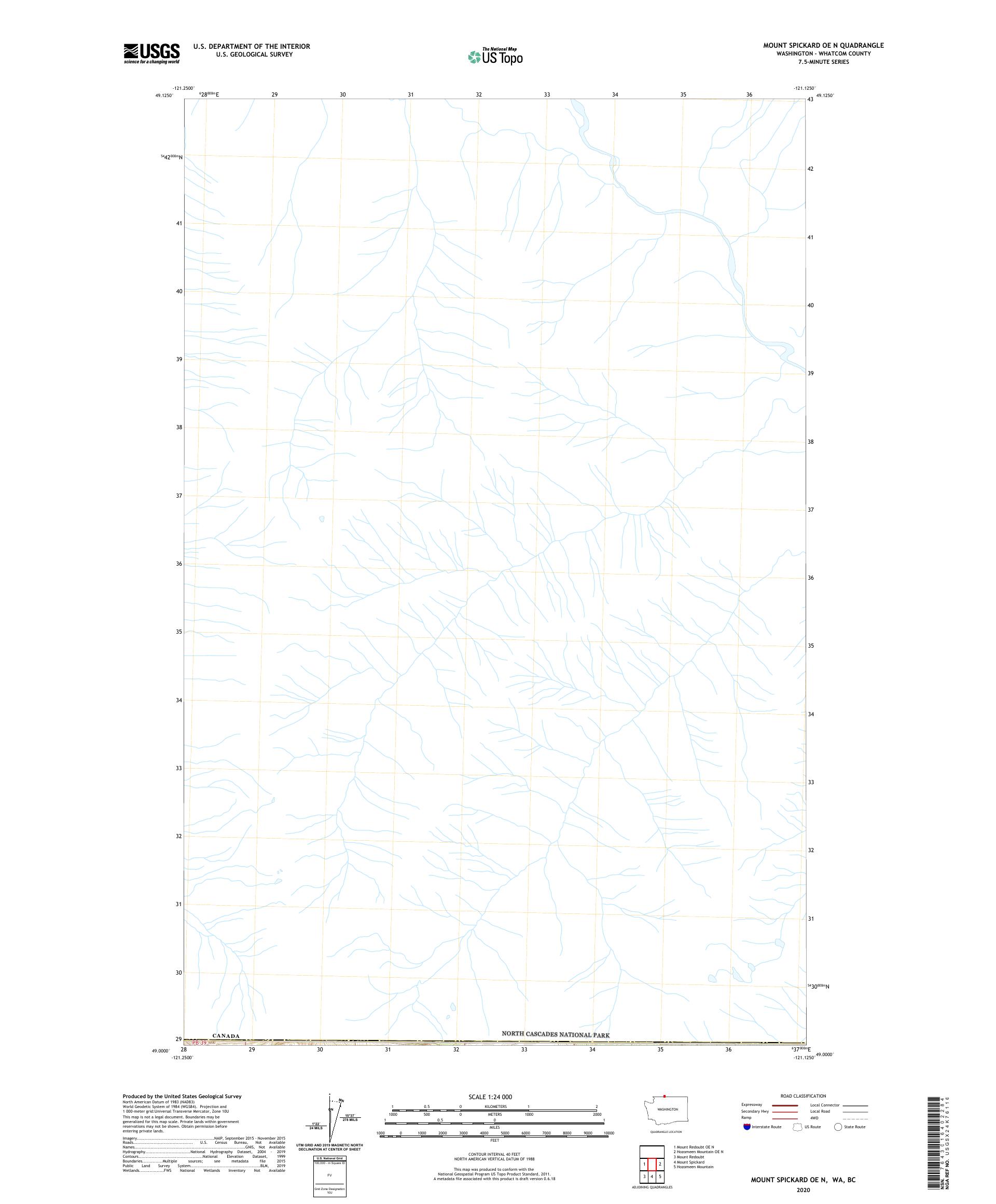 Mount Spickard OE N Washington US Topo Map – MyTopo Map Store