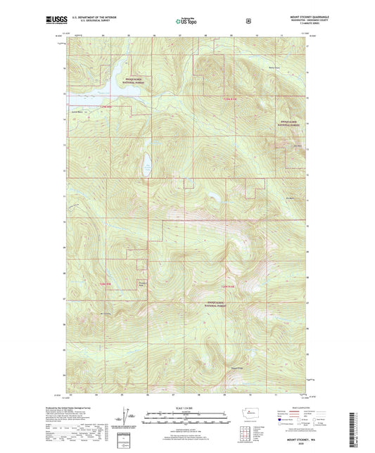Mount Stickney Washington US Topo Map Image