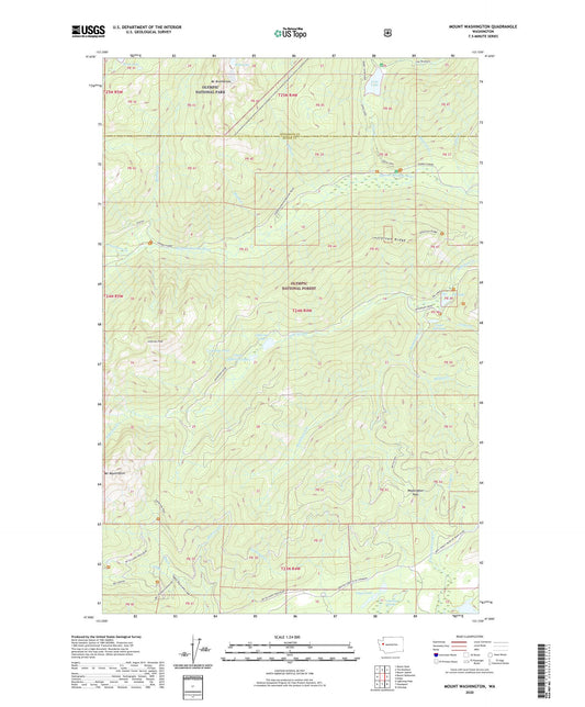 Mount Washington Washington US Topo Map Image